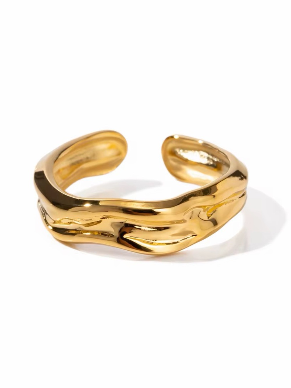 18K Gold Plated Adjustable Ring